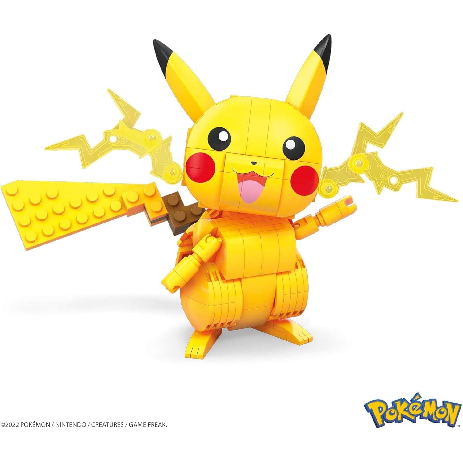 Buy Mattel,MEGA Pokémon Build & Show Pikachu – 211-Piece Articulated Building Toy Figure (GMD31) - Gadcet UK | UK | London | Scotland | Wales| Near Me | Cheap | Pay In 3 | Toys & Games